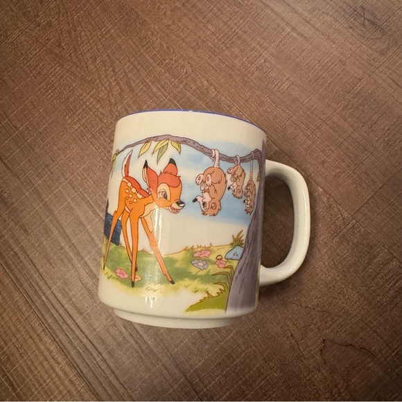 Vintage Disney Bambi Disneyland Walt Disney World Ceramic Coffee Mug - Picture 2 of 7